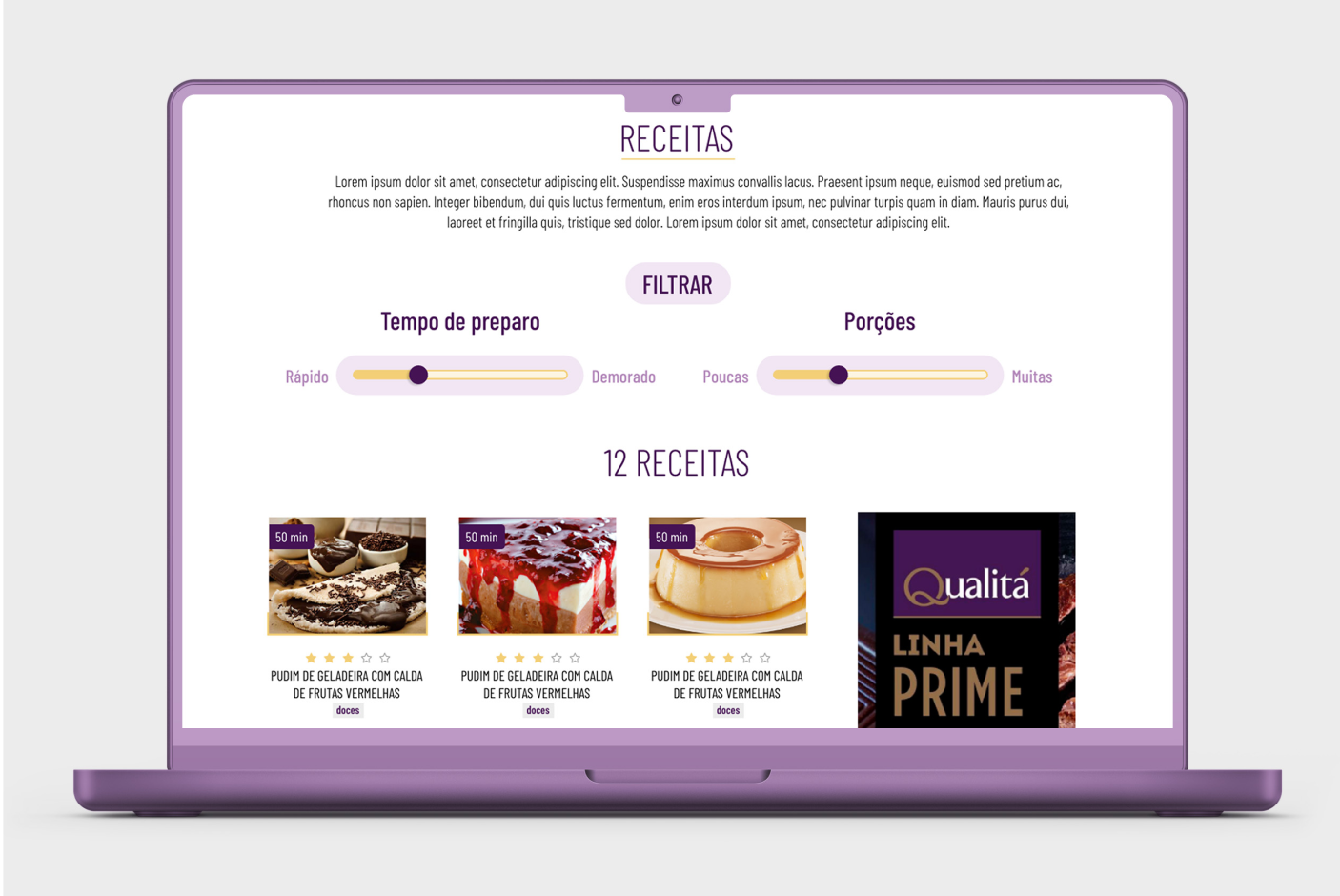 Recipes Page